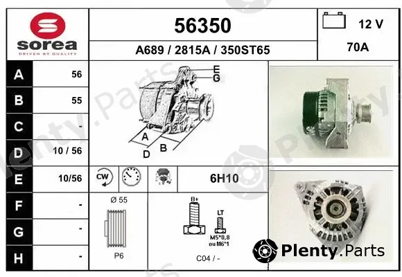 EAI 56350 — Alternator