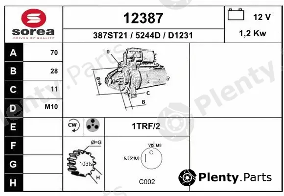 EAI 12387 — Starter