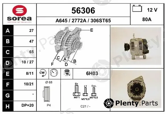 EAI 56306 — Alternator