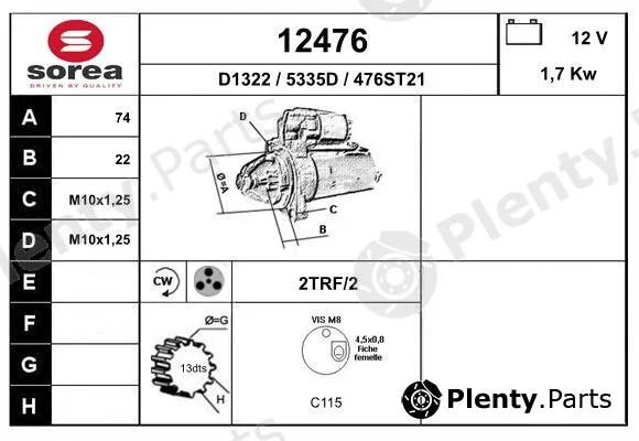 EAI 12476 — Starter