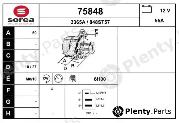 EAI 75848 — Alternator