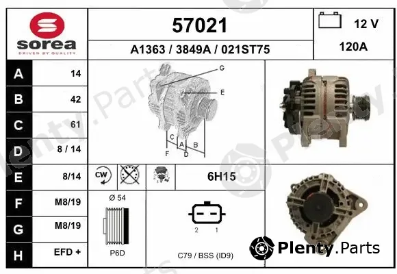 EAI 57021 — Alternator