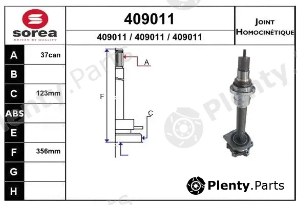 EAI 409011 — Joint Kit, drive shaft