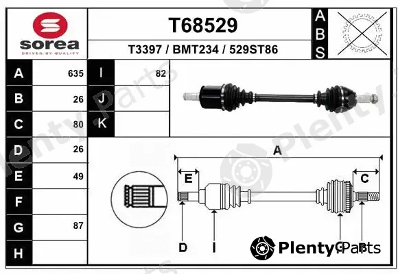 EAI T68529 — Drive Shaft