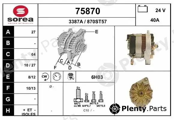 EAI 75870 — Alternator