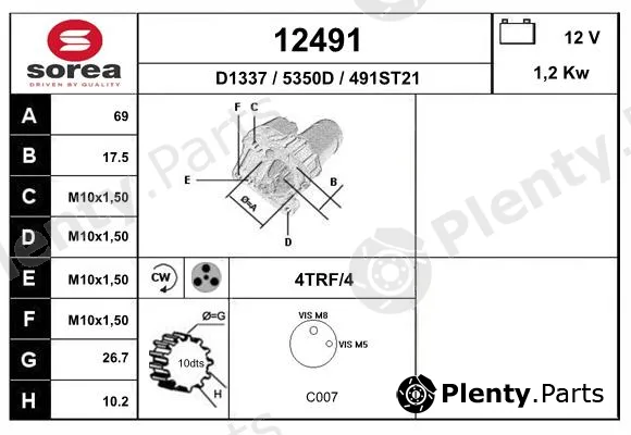 EAI 12491 — Starter
