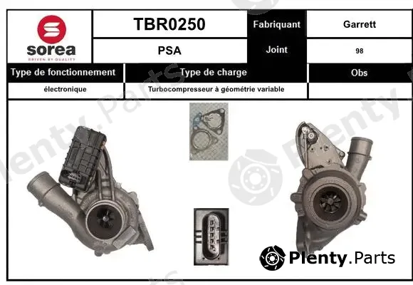 EAI TBR0250 — Charger, charging (supercharged/turbocharged)