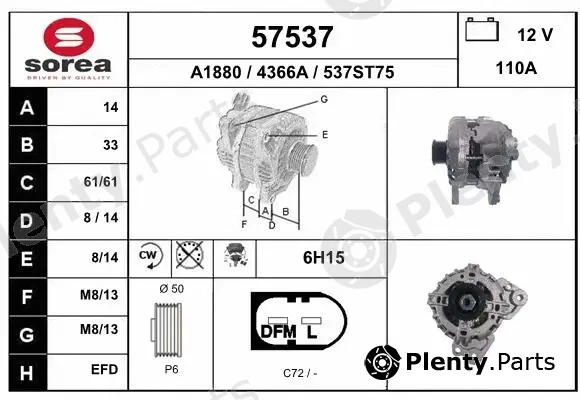 EAI 57537 — Alternator