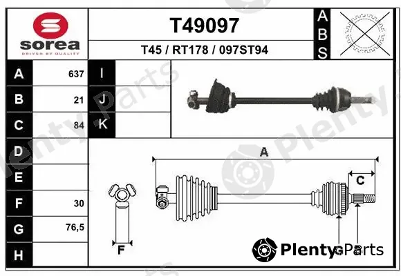 EAI T49097 — Drive Shaft