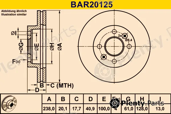 Barum BAR20125 — Brake Disc