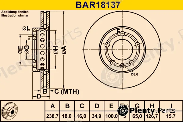 Barum BAR18137 — Brake Disc