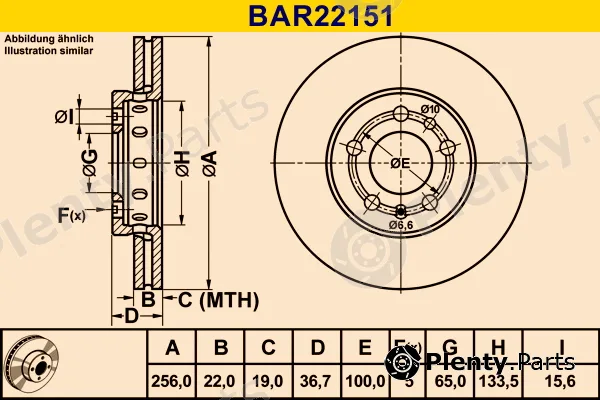 Barum BAR22151 — Brake Disc