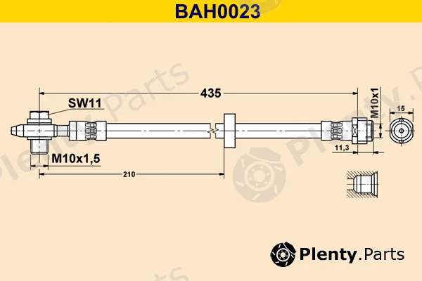 Barum BAH0023 — Brake Hose