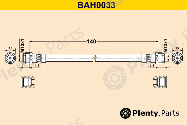 Barum BAH0033 — Brake Hose
