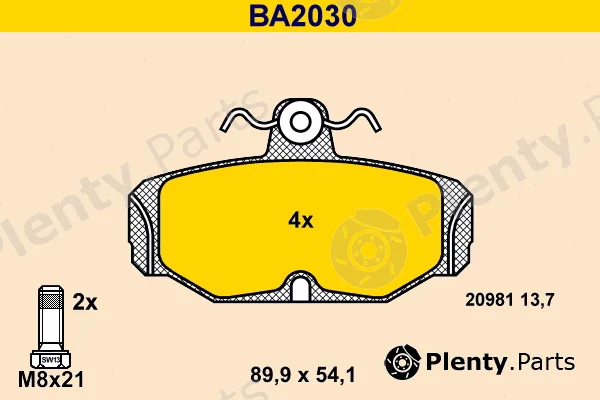 Barum BA2030 — Brake Pad Set, disc brake