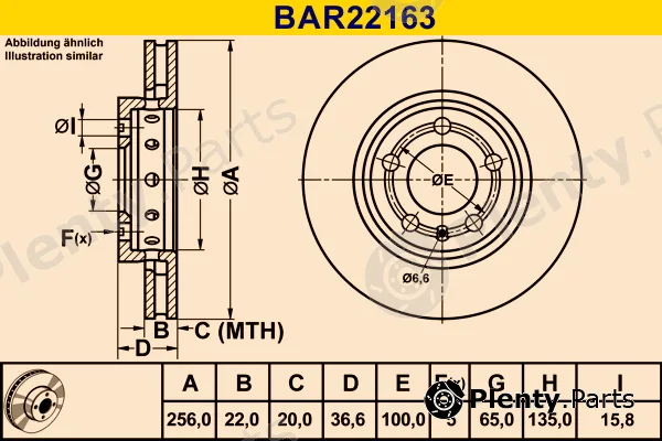 Barum BAR22163 — Brake Disc