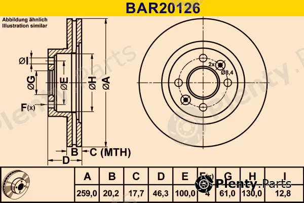 Barum BAR20126 — Brake Disc