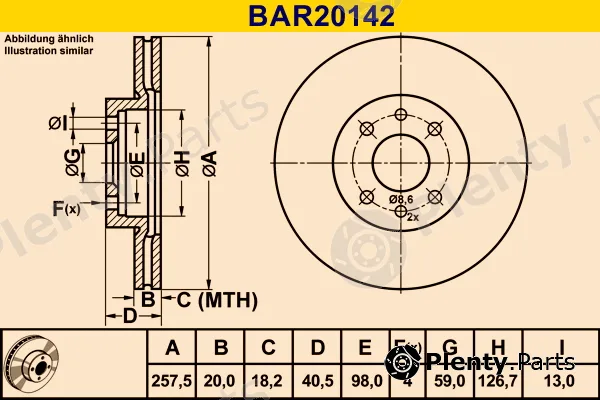 Barum BAR20142 — Brake Disc