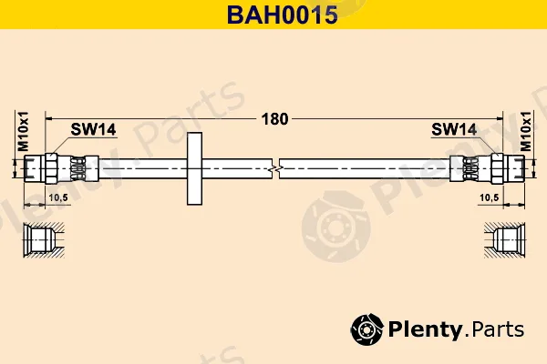 Barum BAH0015 — Brake Hose