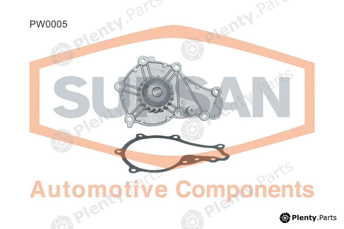 Supsan PW0005 — Water Pump, engine cooling