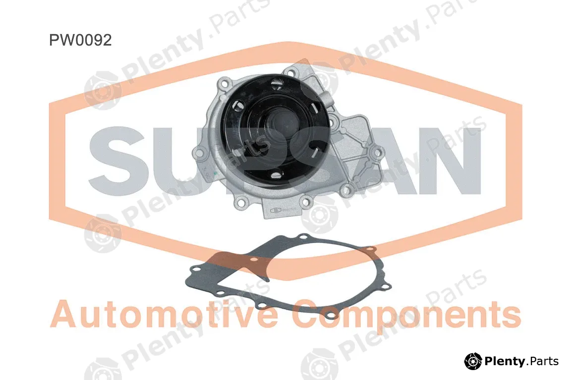 Supsan PW0092 — Water Pump, engine cooling