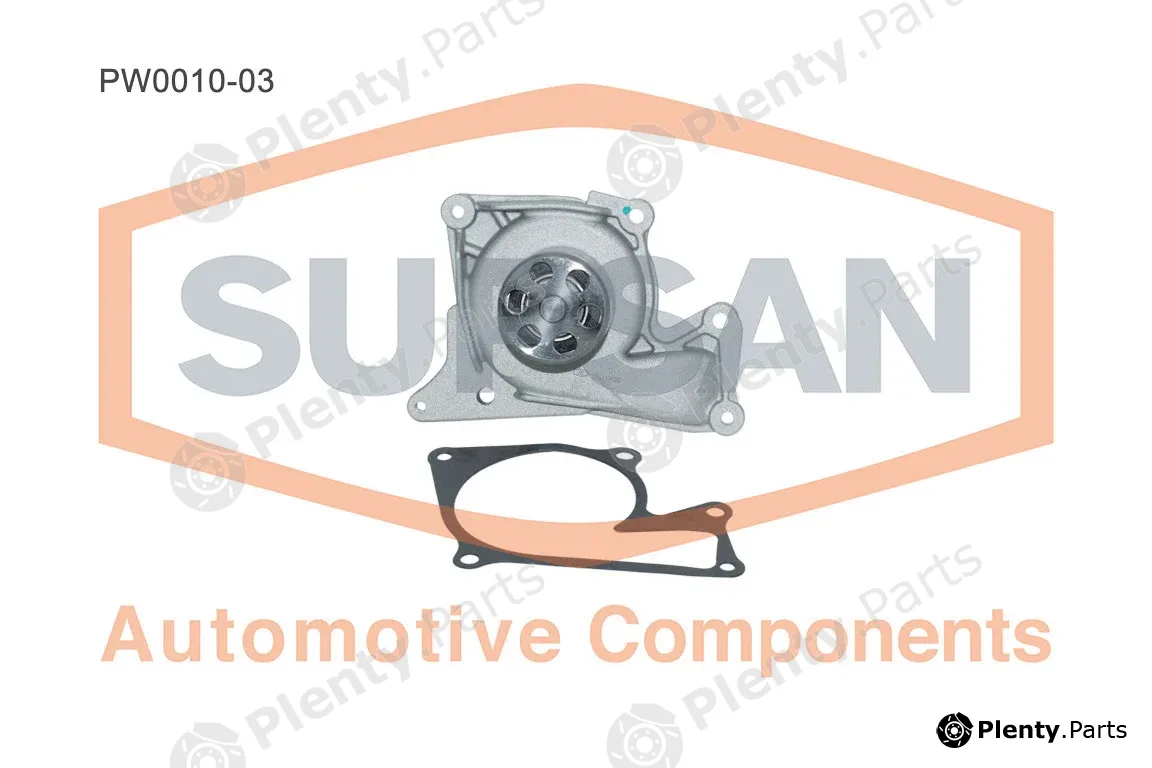 Supsan PW0010-03 — Water Pump, engine cooling