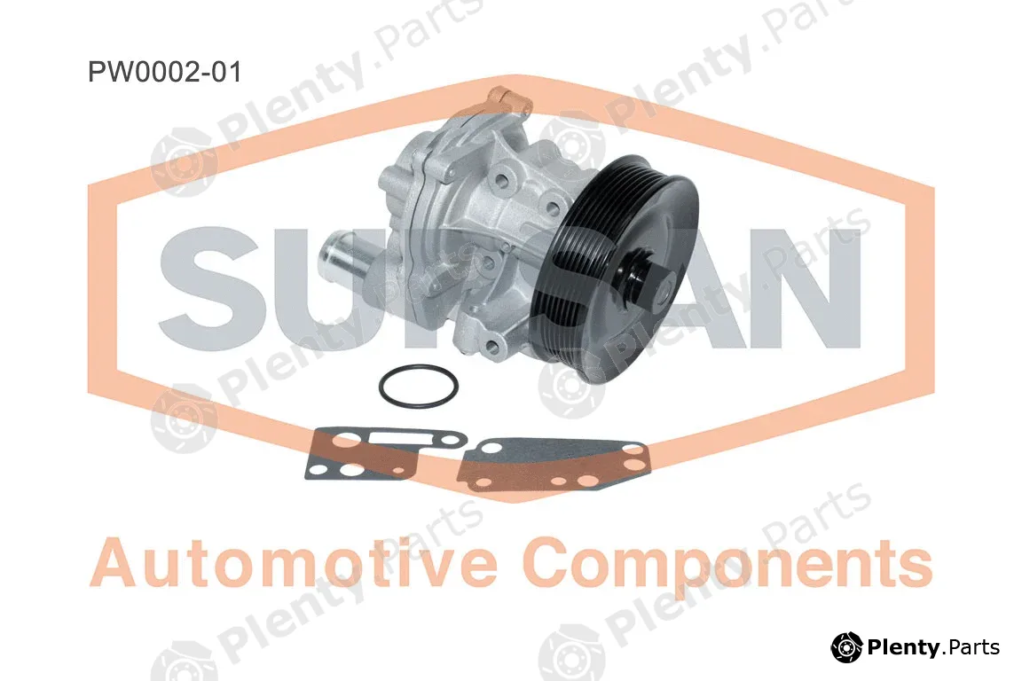 Supsan PW0002-01 — Water Pump, engine cooling