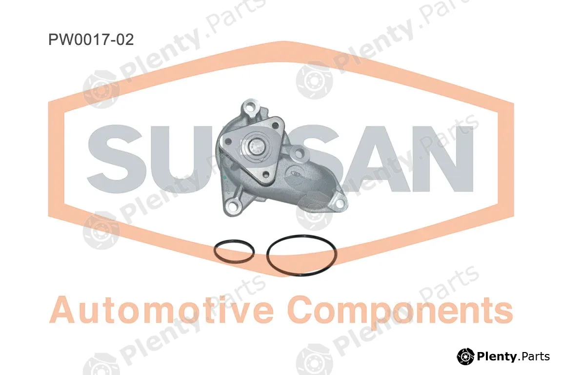 Supsan PW0017-02 — Water Pump, engine cooling