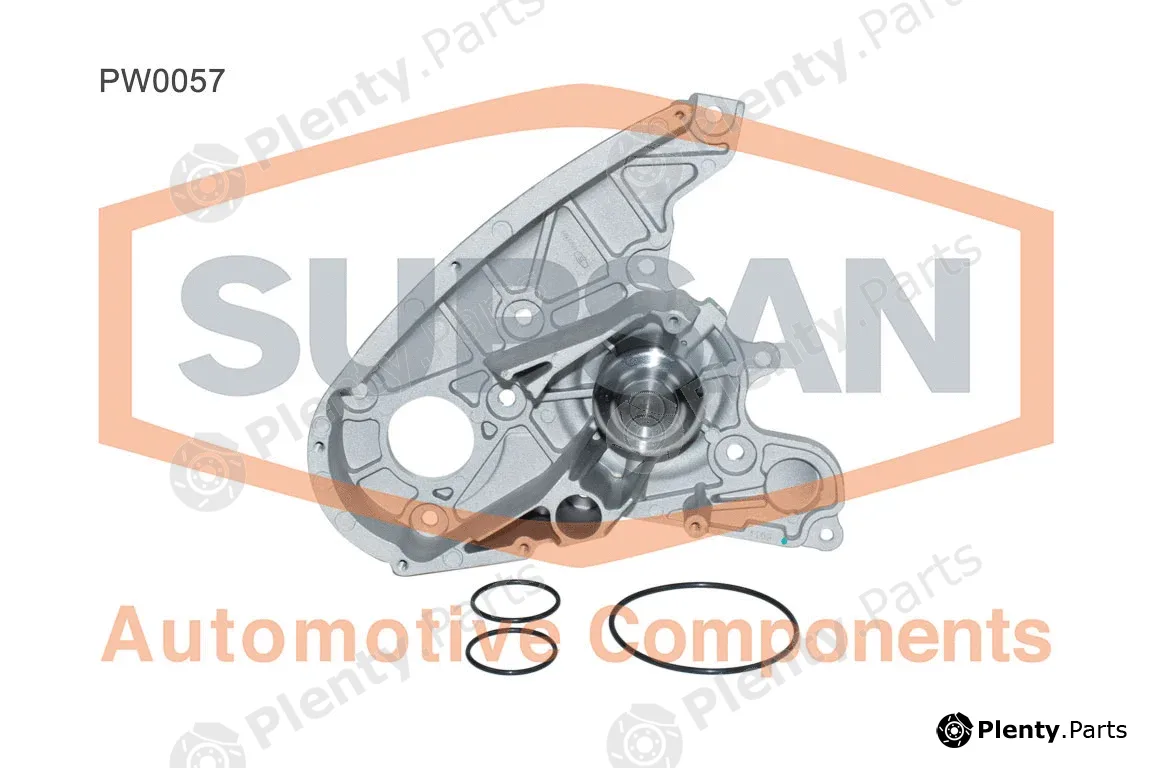 Supsan PW0057 — Water Pump, engine cooling