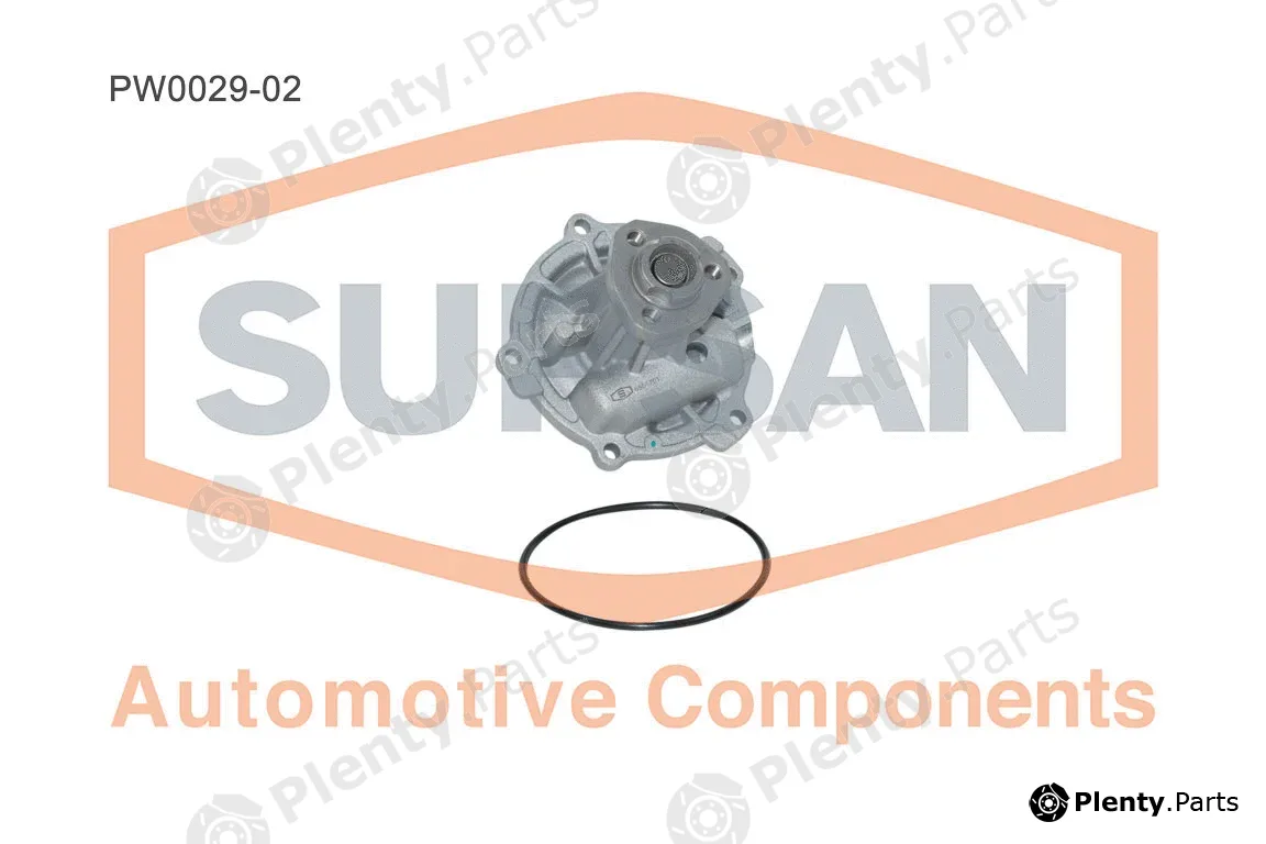 Supsan PW0029-02 — Water Pump, engine cooling