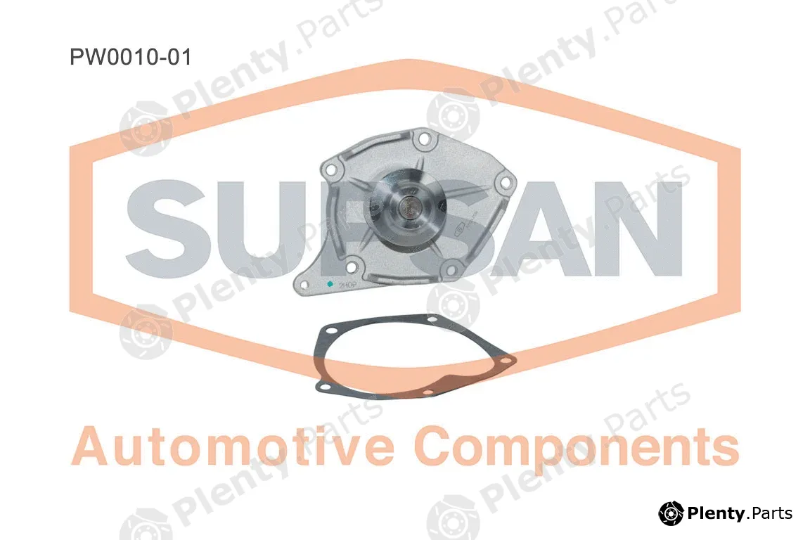 Supsan PW0010-01 — Water Pump, engine cooling