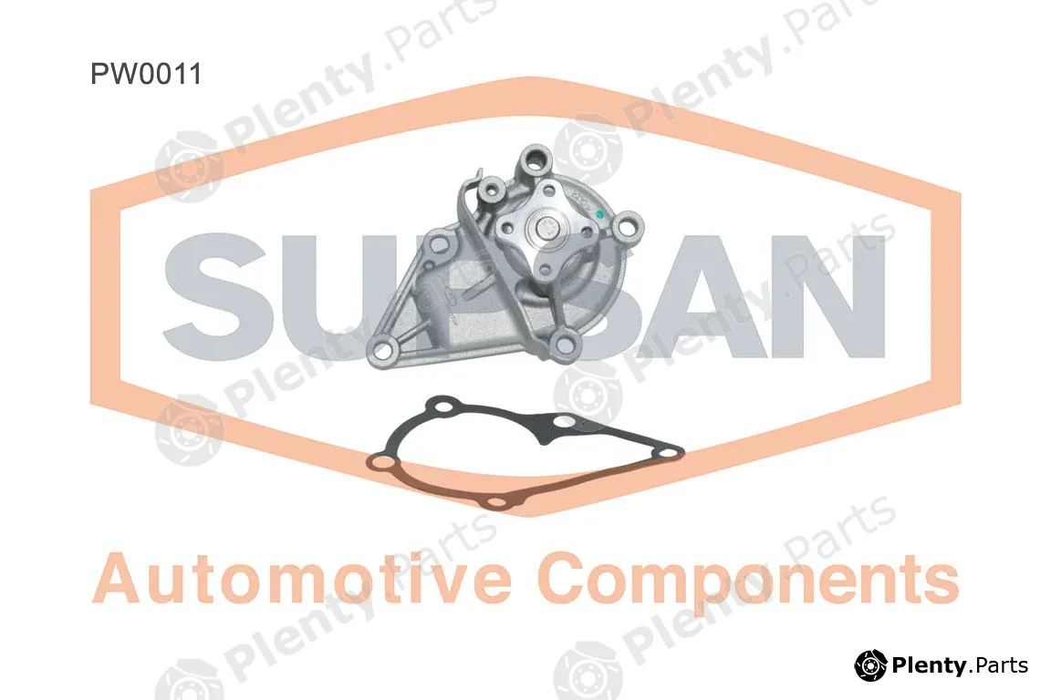 Supsan PW0011 — Water Pump, engine cooling