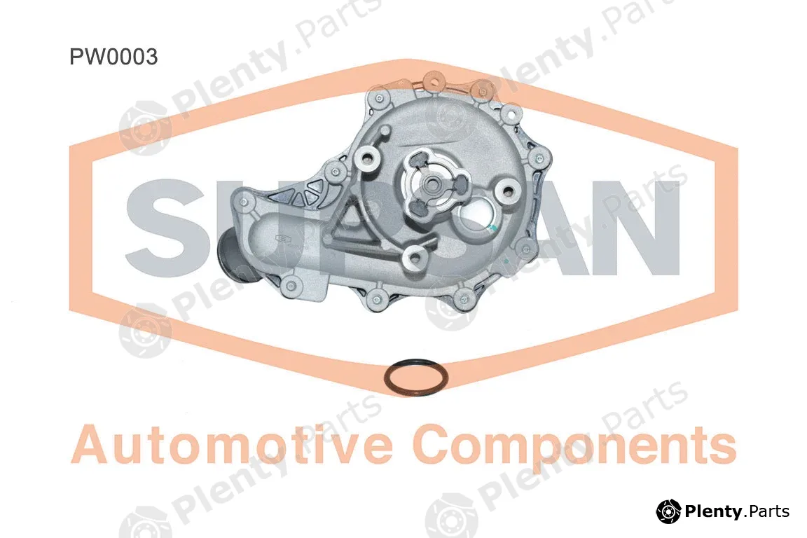 Supsan PW0003 — Water Pump, engine cooling
