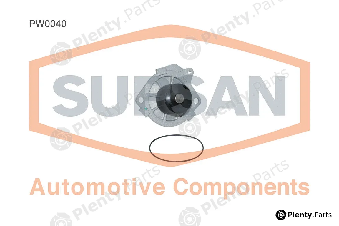 Supsan PW0040 — Water Pump, engine cooling