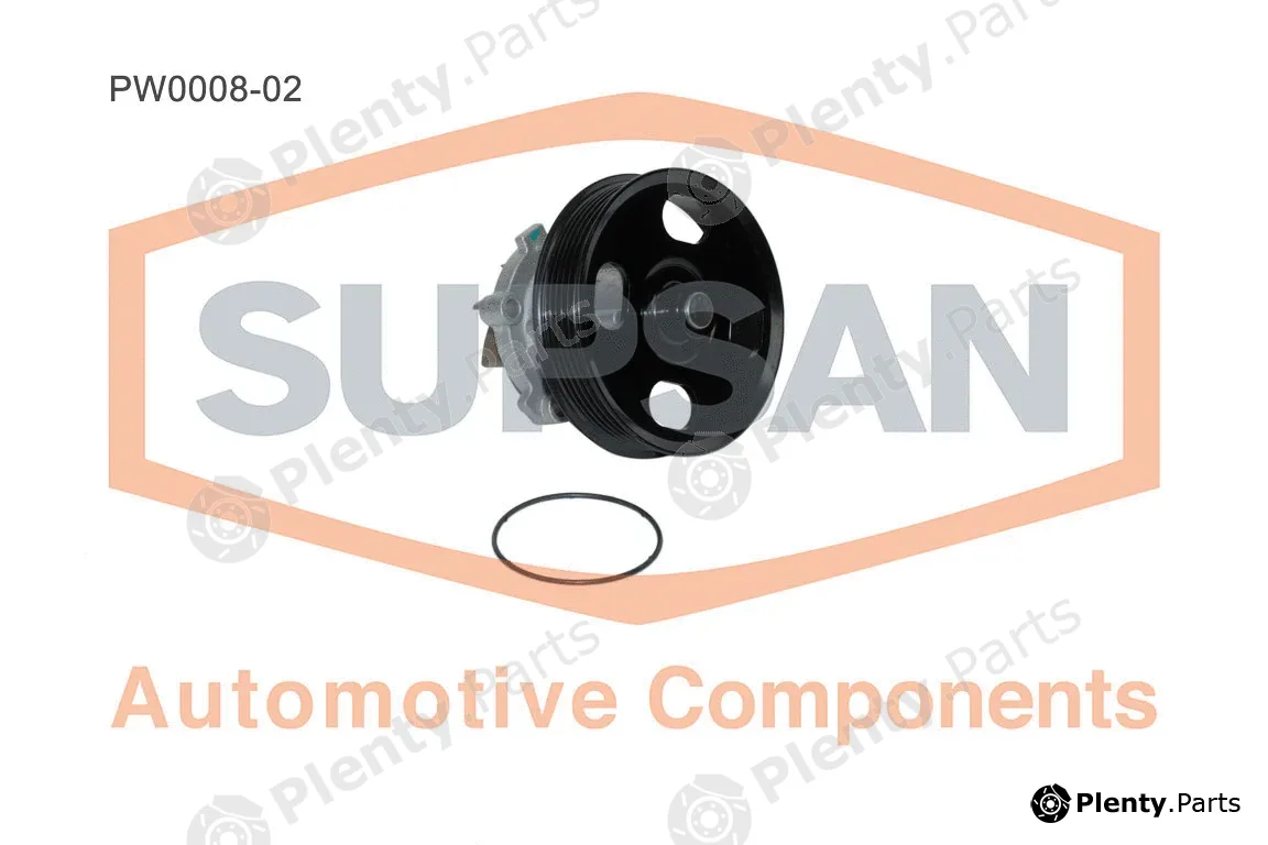Supsan PW0008-02 — Water Pump, engine cooling