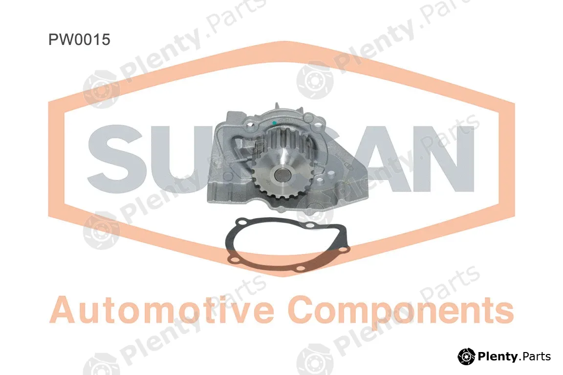 Supsan PW0015 — Water Pump, engine cooling