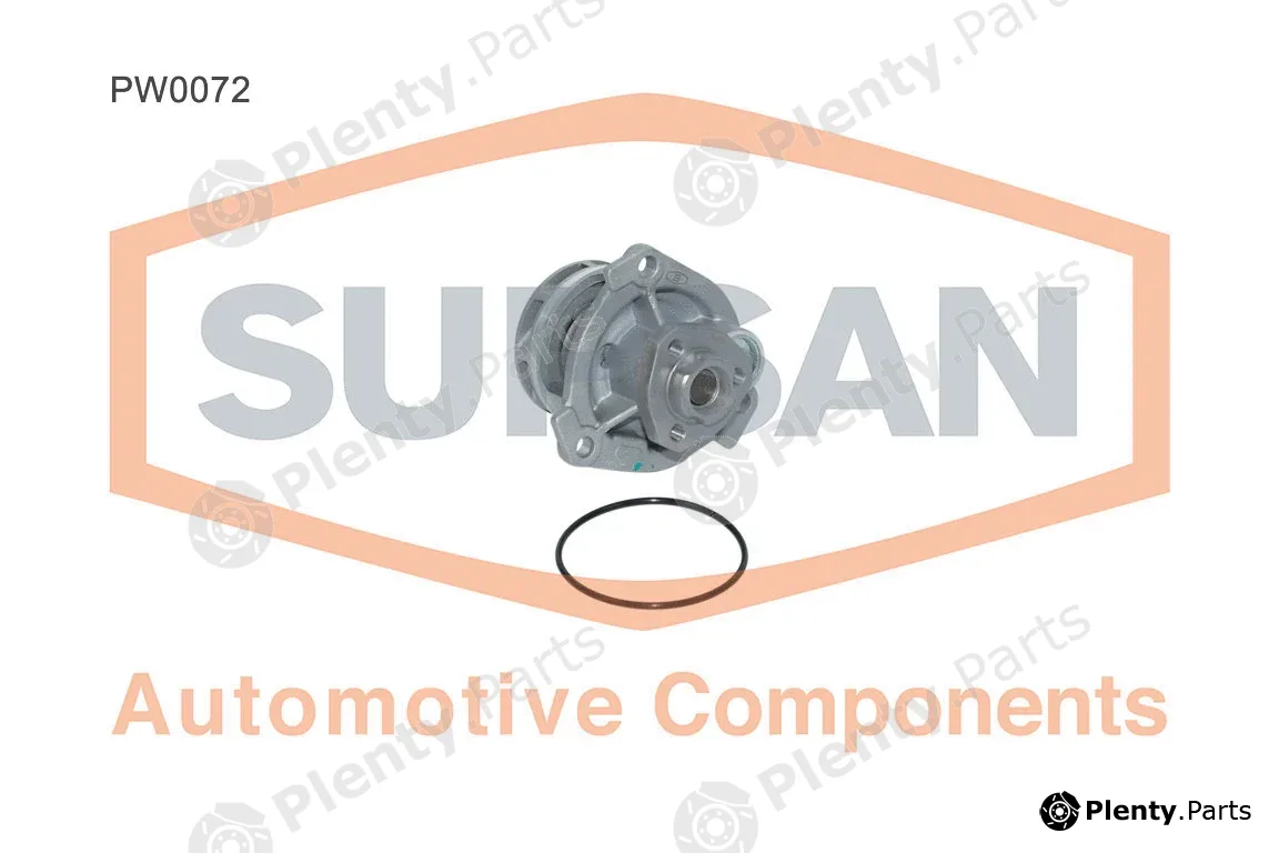 Supsan PW0072 — Water Pump, engine cooling