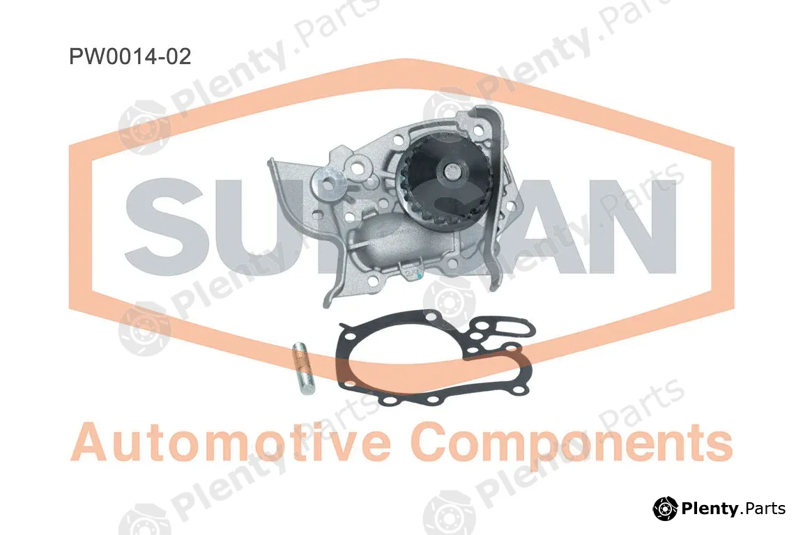 Supsan PW0014-02 — Water Pump, engine cooling