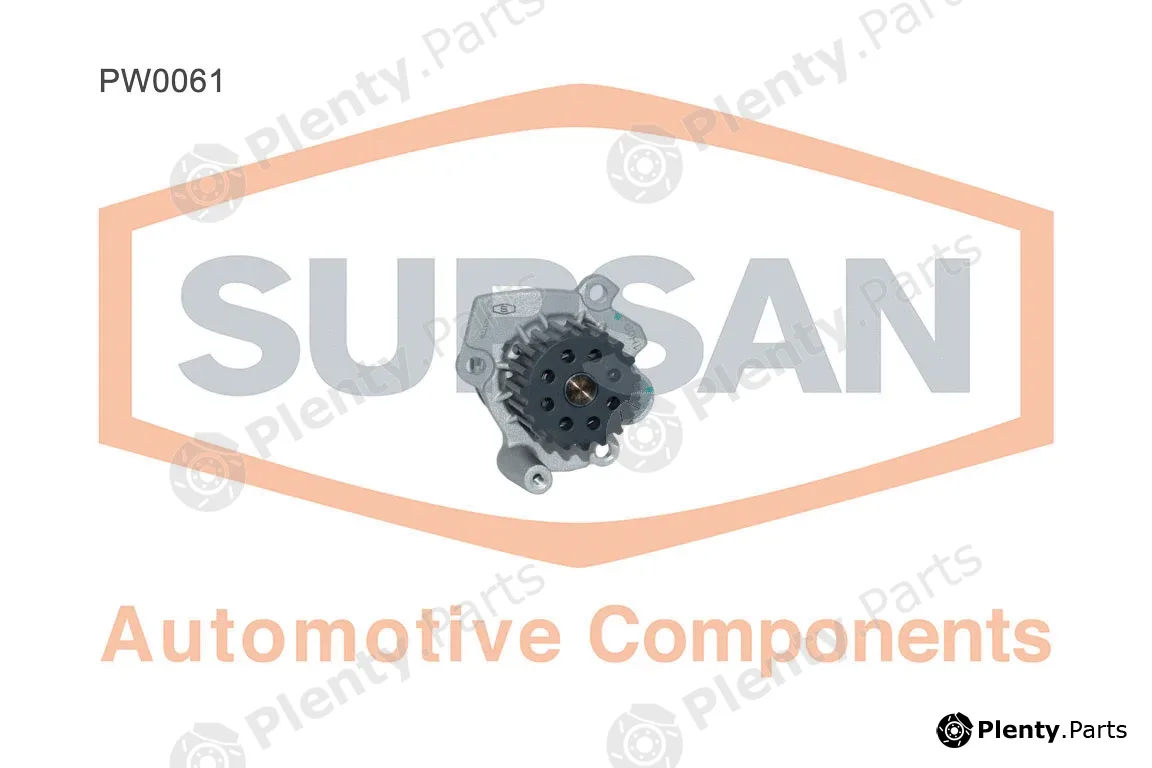 Supsan PW0061 — Water Pump, engine cooling