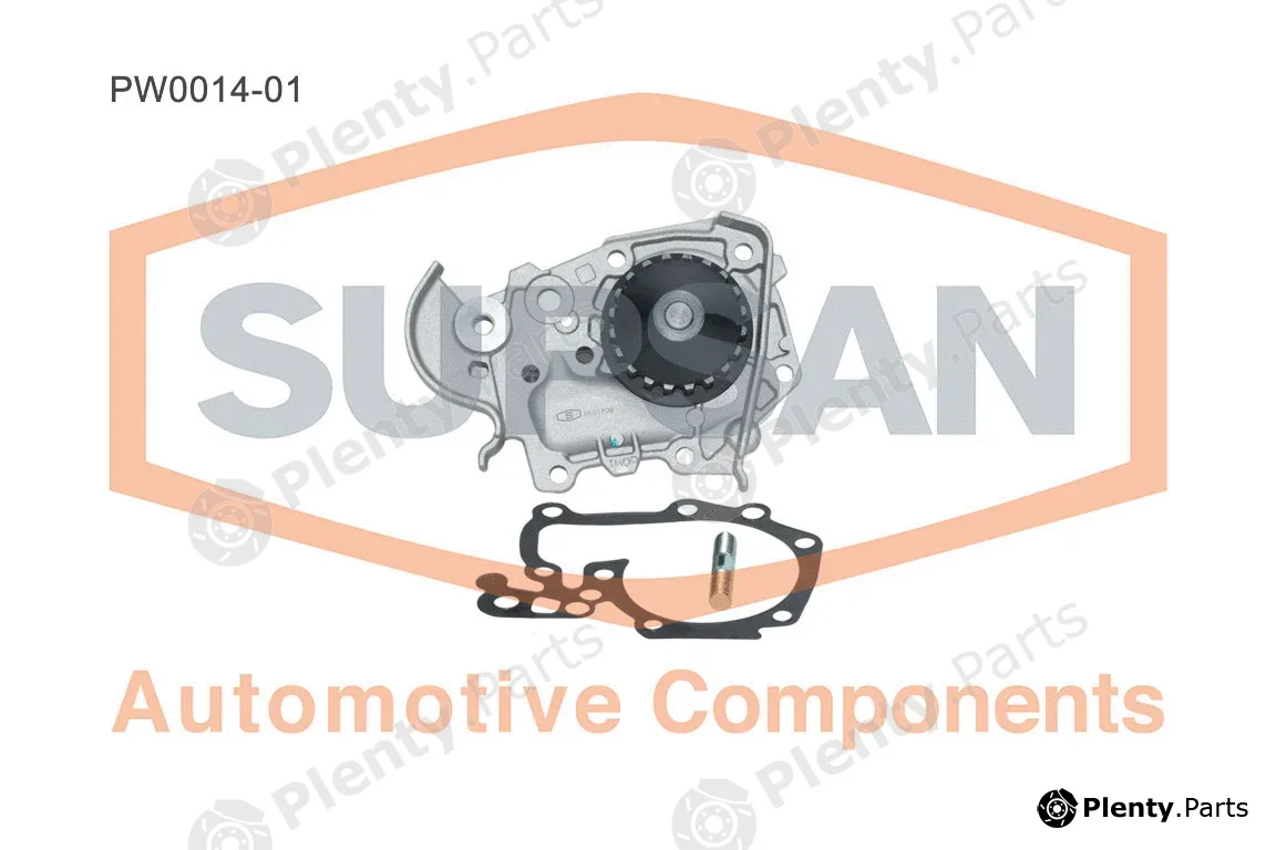 Supsan PW0014-01 — Water Pump, engine cooling