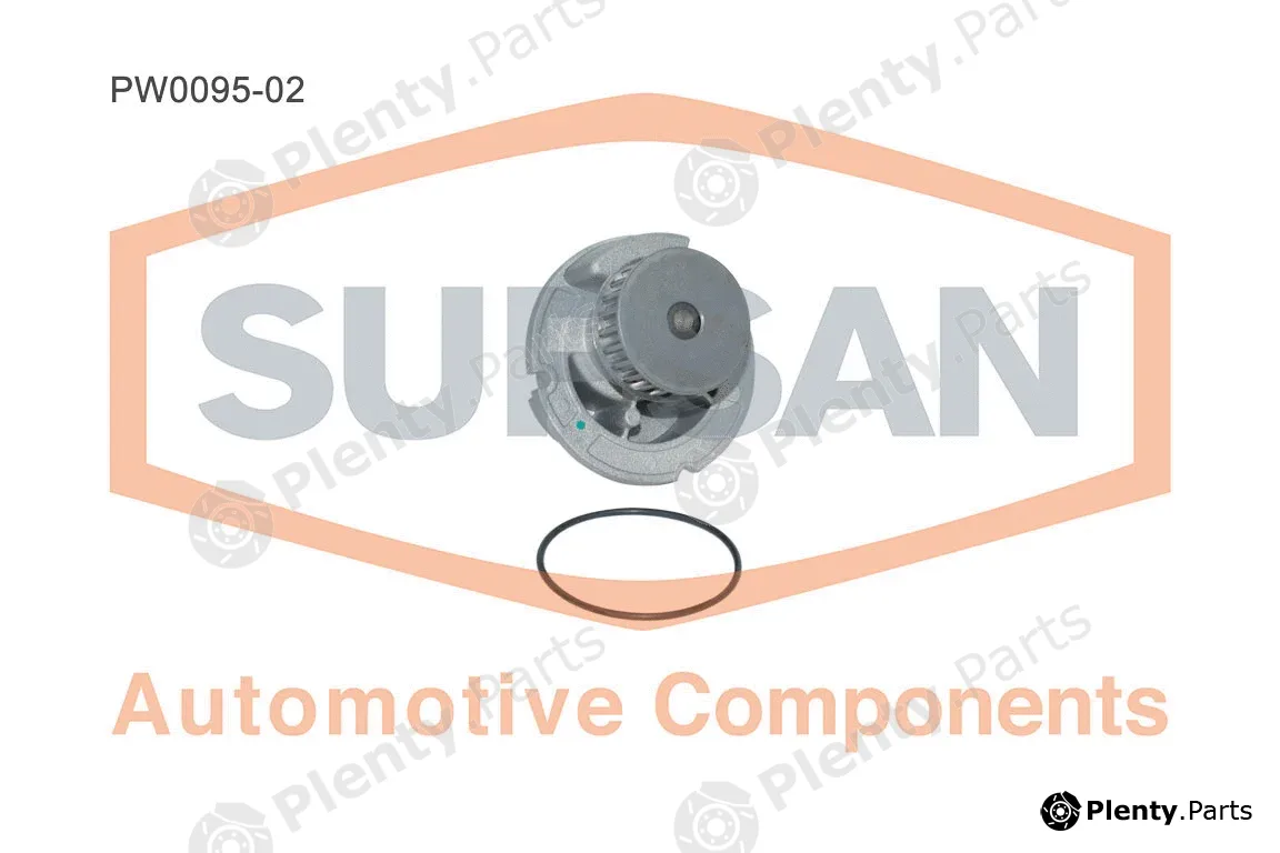 Supsan PW0095-02 — Water Pump, engine cooling