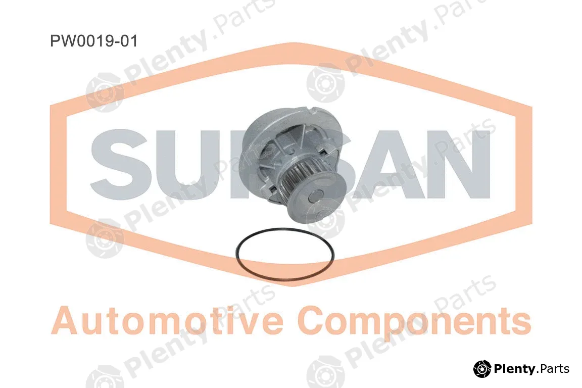 Supsan PW0019-01 — Water Pump, engine cooling