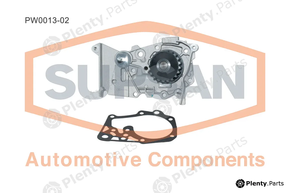 Supsan PW0013-02 — Water Pump, engine cooling