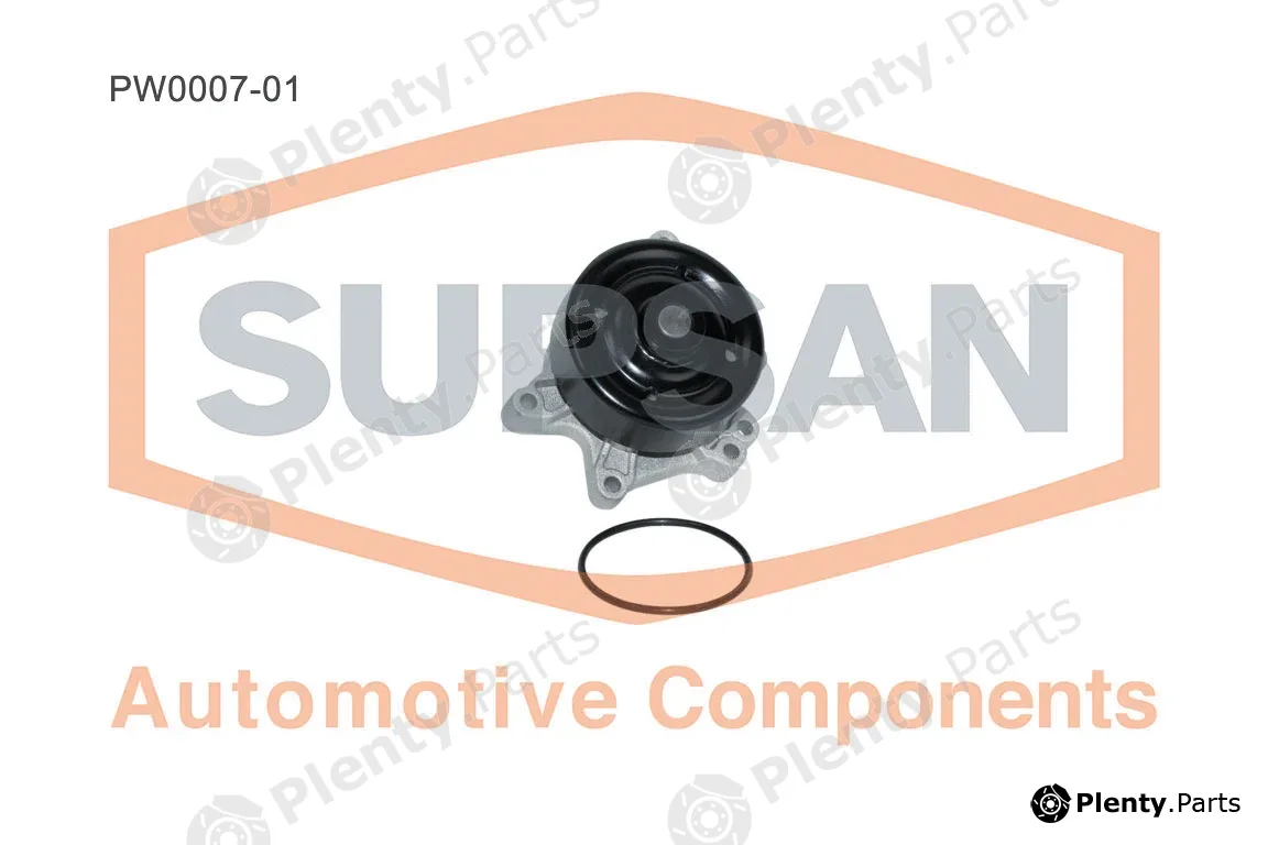 Supsan PW0007-01 — Water Pump, engine cooling