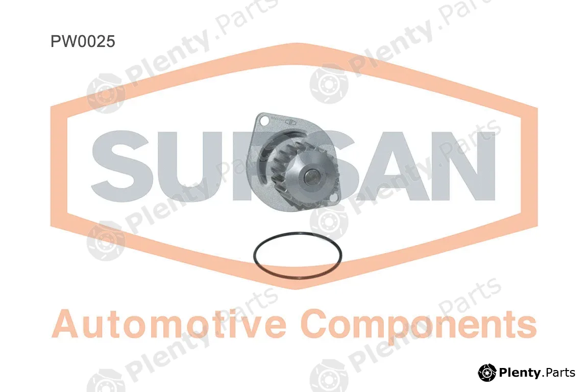 Supsan PW0025 — Water Pump, engine cooling