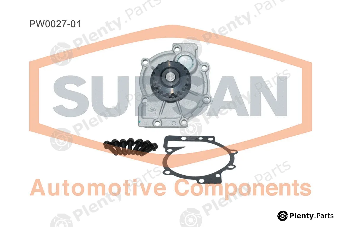 Supsan PW0027-01 — Water Pump, engine cooling