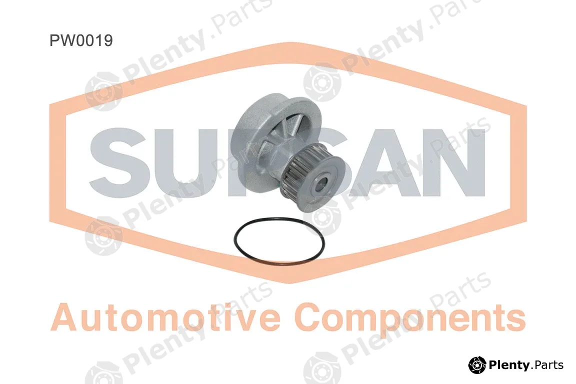 Supsan PW0019 — Water Pump, engine cooling