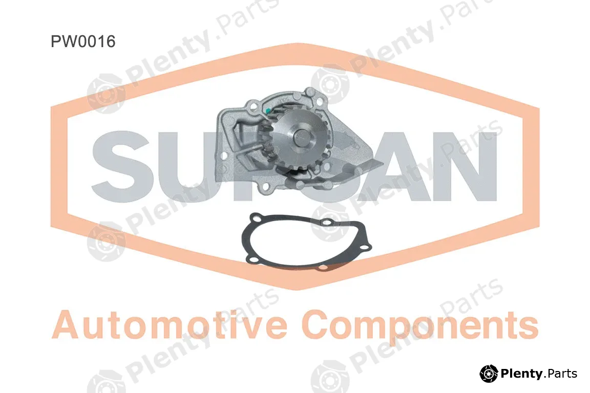 Supsan PW0016 — Water Pump, engine cooling