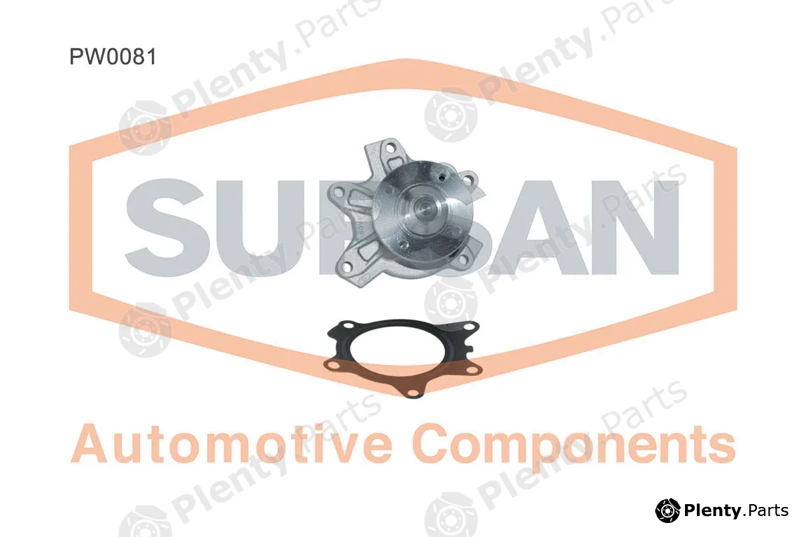 Supsan PW0081 — Water Pump, engine cooling