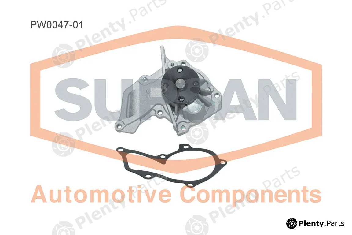 Supsan PW0047-01 — Water Pump, engine cooling
